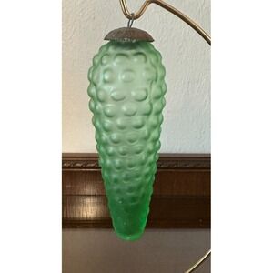 Vintage Midwest Kugel 5'' Green Long Grapes Christmas Ornament
